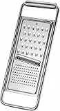 WMF Gourmet Küchenreibe Edelstahl, 30 x 12 cm, 3in1, Reibe und Hobel, Cromargan, 3 Reibeflächen, optimal als Kartoffelreibe, spülmaschinengeeigneter Gurkenhobel