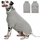 CITÉTOILE Hundepullover für Kleine Mittelgroße Große Hund,Winter Warm Gestrickt Hunde Pullover,Waschbar Rollkragen Strickpullover Hundemantel, Hundepulli für Dackel,Französische Bulldogge usw