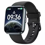 Smartwatch Herren Damen, 1,8' AMOLED-Display Smart Watch mit Telefonfunktion Alexa, Fitnessuhr mit Herzfrequenz Schlaf SpO2 Schrittzähler 110 Sportmodi IP68 Wasserdichte, Sportuhr für iOS Android