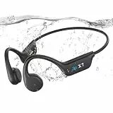 Kopfhörer Schwimmen,Knochenschall Kopfhörer Bluetooth,IP68 Wasserdichte Kopfhörer Schwimmen mit MP3-Player 32GB Speicher,Unterwasser Kabellos Sport Open Ear KopfhöRer für Laufen,Surfen,Radfahren