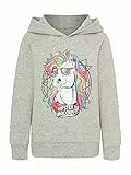 DANAEST Funny Hoodie Einhorn Pullover Kinder für Jungen und Mädchen Langarm Alter 6-16 (690) (Grau, 164)