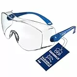 Dräger Schutzbrille X-pect 8120, Einstellbare Überbrille auch für Brillenträger, Für Baustelle, Labor, Werkstatt und Fahrrad-Fahren, Leicht, klar und kratzfest, 1 St.
