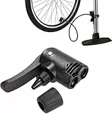 Gammaeon Fahrrad Ventil Adapter Set, Universal Dualkopf für Standpumpe und Kompressor, Luftpumpenzubehör für Fahrräder und Motorräder