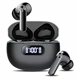 Kopfhörer Kabellos Bluetooth, In Ear Kopfhörer Bluetooth 5.3 mit 4 ENC Noise Cancelling Mic, 2026 Neue Kopfhörer Kabellos LED Anzeige, 48Std Earbuds, HiFi Stereo IP7 Wasserdicht Ohrhörer für Arbeit
