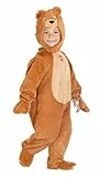 Ciao- Teddy Bear onesie plush baby costume disguise fancy dress official Trudi (Size 6-12 months)