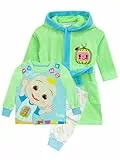 CoComelon Bademantel Und Pyjama Set | JJ Pyjama Für Jungen | Jungs Fleece-Bademantel | Blau | 116