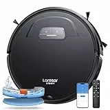 Laresar Clean Saugroboter mit Wischfunktion, 4500Pa Saugrobotert, 3 in 1 Staubsauger Roboter funktioniert mit Alexa, 180 Minuten Laufzeit, Ideal für Tierhaare, Teppich, Hartboden