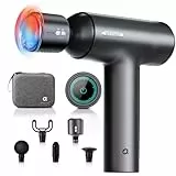 arboleaf Massagepistole Tiefengewebe mit Wärmefunktion, Massage Gun LED-Touchscreen mit 6 Massagestufen & 5 Massageköpfen, Muskel Massagegerät 10mm Amplitude USB-C Schnellaufladung für Entspannung