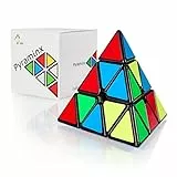 CUBIDI® - Zauberwürfel Pyramide - Spannender Brainteaser für Kinder und Erwachsene (mit Sticker)