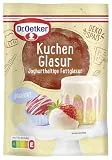 Dr. Oetker Kuchen-Glasur Joghurt, 10er Pack joghurthaltige Fettglasur zur Dekoration von Kuchen und Gebäck, 10 x 150 g Glasur mit Joghurt-Geschmack