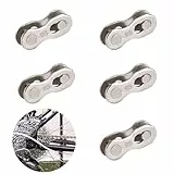 5 Paare Fahrrad Kettenschloss, Fahrradkettenschloß, Fahrradkette Schloss, Kettenschloss Fahrradkette, Fahrradkettenglied, für 6-7-8, 9, 10 Geschwindigkeitskette