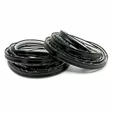 InstaTrim The Original Flexible Trim - 2 Stück 10 Fuß Lang Schwarz 1/2 Zoll Breites Fugenband - Selbstklebendes Zierleisten, Abziehen und Aufkleben - Hergestellt in den USA