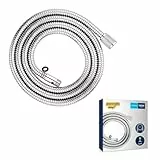 GROHE Vitalioflex, Duschschlauch aus Metall 2,00m (flexibler knickfester Brauseschlauch für die Dusche, druckbeständig, universaler Anschluss, keine Dichtungsringe notwendig), chrom, 22116000