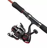 Abu Garcia Cardinal X Spinnruten- und Rollen-Combo - Spinnfisch-Setup für Forelle, Barsch, Lachs, Hecht, Black/Red, 2.13 m |10-30 g