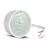 JungesLicht Ultra flaches LED Modul für Einbaustrahler Deckenspot Einbauleuchte 230Volt Leuchtmittel 400Lumen warmweiß 50mm Außendurchmesser 20mm Länge - GU10 Ersatz - ab 2 LEDs Versand kostenfrei