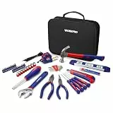 WORKPRO Werkzeugset Universal und Haushalts-Werkzeugkoffer 100-teilig Werkzeugsatz Mechaniker, perfekt für leichte Heimarbeit und Reparatur mit Hammer Zange Schraubendreher Messer Schlüssel Maßband