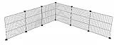 Kerbl Pet Erweiterung 6X Zusatz-Gitterelemente für Indoor-Freigehege Hopsi, 35x35 cm je Element