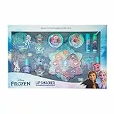 Lip Smacker Frozen Blockbuster Set, Make-up-Set mit Lippenbalsam und -gloss, Cremes und Nagellack für den Perfekten Prinzessinnen-Look, inkl. Zubehör