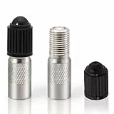 Aerzouser 2 Stück 27mm Ventilverlängerung Autoventil, Mit 2 Ventilkernabdeckungen，Ventilverlängerungen，Ventilverlängerung e Scooter,Autoventil Verlängerung, Geeignet für Autos, Motorräder, LKWs usw
