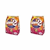 nimm2 Lolly – 1 x 200g – Frucht-Stielbonbon mit Fruchtsaft und Vitaminen (Packung mit 2)