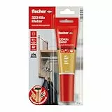 fischer 320 Kilo Kleber 80 ml, Montagekleber in Weiß, super starker Klebstoff, stabiler Halt für fast alle Materialien, handliche Tube mit Fugenspitze, Verwendung ohne Werkzeug