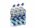 WC Frisch Power Gel WC Reiniger Meeresfrische (3x 750 ml) – Für Tiefenreinigung bis in den Abfluss & unter dem WC-Rand