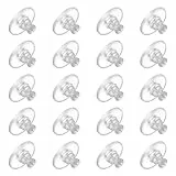 20 pcs Ohrstecker Verschluss Ohrstecker Rohlinge Ohrring Verschluss Silikon Ohrring Stopper Klar Ohrring Stecker Verschluss, Ohrringstecker Verschlüsse Ohrringverschlüsse