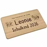 Frühstücksbrett Brotbrett fürs Schulkind zum Schulanfang (Jahreszahl personalisiert)