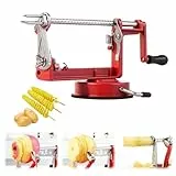 Apfelschäler & Kartoffelschäler,3-in-1-Sparschäler/-schneider/-entkerner,Profi Apfelschneider Apfelentkerner Apfelschälmaschine,Spiralschneider Kartoffel,Multifunktionale Schälmaschine für Obst Gemüse