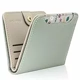 Pomelo Best Damen Geldbeutel Klein mit RFID-Schutz, Mini Portemonnaie aus Weichem PU-Leder, Stylisches Design mit Druck, leicht & praktisch für Alltag und Reise (Mintgrün)