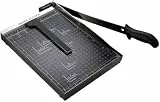 COOCHEER A4 Papierschneider, Profi Fotoschneider Papierschneidemaschine für Büro, 12 Blatt, Schwarz