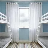 CHBIN Vorhang Thermo Wärmeisolierend 70 x 120 cm Wärme, Gegen Kälte, Schalldämmende Gardinen mit Kräuselband 1Er Set für Schiene, Schlafzimmer, Wohnzimmer, Esszimmer, Weiß
