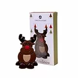 CHOCOLISSIMO - Weihnachtsschokolade - Rentier aus Schokolade - Schokolade Geschenk Weihnachten, Nikolaus Geschenke, Geschenkidee, Kinder, Mädchen, Junge, Mann, Frau, Frauen, Männer, Shoko, Lustig