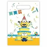 Procos - Party Loot Bags Minions Rise of Kran Geschenktüten Süßigkeiten, 6 Stück, PR94099