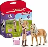 SCHLEICH Horse Club | Pferdepflegerin mit Island Pony Stute 41431 | Set aus Pony, Pflegerin & Zubehör | tolles Geschenk für Mädchen und Jungen | Spielzeug ab 5 Jahren | 5 Teile | exklusiv bei Amazon
