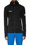 Mammut Taiss Light ML Hooded Jacket Men | Midlayer Fleecejacke für Herren mit Kapuze | Schwarz, XXL