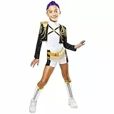 Rubies Offizielles Netflix K-Pop Demon Hunters Rumi Gold Deluxe Kinderkostüm, Verkleidung für Kinder, Größe 7-8 Jahre