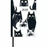 Taschenkalender »Cats« 2026 - Terminplaner mit Wochenkalendarium - Format 11,3 x 16,3 cm