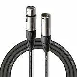 Stagg 3M Mikrofon Kabel, 1x XLR Stecker - 1x XLR Buchse, schwarz