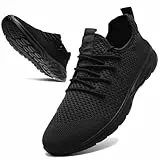 KTVHYW Laufschuhe Damen Turnschuhe Hallenschuhe Sportschuhe Damen Sneaker Leichte Atmungsaktiv Sommer Schuhe Freizeitschuhe Running Tennis Walkingschuhe Straßenlaufschuhe Fitness Jogging Schwarz 39