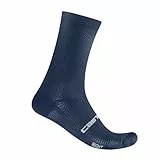 CASTELLI Espresso-Socken für Herren, feuchtigkeitsableitend, leistungsstark, für Rennrad und Gravel-Biking, Belgisches Blau, XX-Large