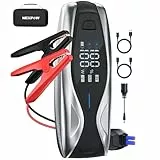 NEXPOW 10000A Starthilfe Powerbank, Auto Starthilfe für 12V Fahrzeuge (Bis Zu All Benzin/12L Diesel), Starter Powerbank mit 65W PD zweiseitigem Schnellladen, LCD Bildschirm & LED Taschenlampe