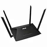ASUS RT-AX53U Home Office Router kombinierbarer Router (Tethering als 4G und 5G Router-Ersatz, WiFi 6 AX1800, Gigabit, Quad-Core CPU, USB, AiProtection)