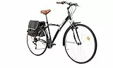 Moma Bikes Trakking Fahrrad, HYBRID 28”, Aluminium SHIMANO 18 Gänge, Vorne Federung