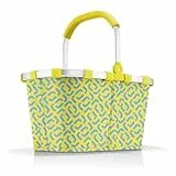 reisenthel carrybag signature lemon – Stabiler Einkaufskorb mit viel Stauraum und praktischer Innentasche – Elegantes und wasserabweisendes Design