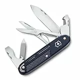 Victorinox Synergy X Alox Taschenmesser – Multifunktionsmesser aus Edelstahl für Alltag, Arbeit & Outdoor mit Schere & Trageclip, dunkelblau