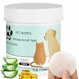 Aomig Augenpads für Hund Katze 100Pcs Augenpflege für Haustiere 100% Natürliche Augenpflege Pads Hunde & Katzen für Reinigung von Augenausfluss Entfernung von Fremdkörpern Tränenflecken Entzündung (C)