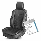 Walser Premium Sitzauflage Auto Kimi, Sitzschoner schwarz, Vergleichssieger* Auto Sitzauflagen, Sitzbezug Vordersitze, Schonbezug Autositz, Autositzauflage Vordersitze PKW/LKW