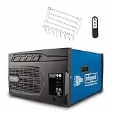 Scheppach Luftreiniger HDA-14 | 740 m³/h Luftfilterleistung | für Werkstätten bis 400m² | 3 Stufen Filtration bis 1 μm | 50 dB Lautstärke | inkl. Fernbedienung & Wandaufhängung | Luftreinigungssystem