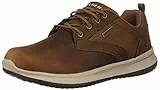 Skechers Herren Delson Antigo Oxfords, Dark Brown Leather, 45.5 EU
